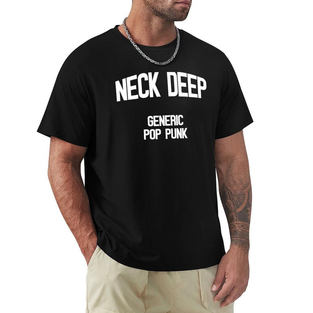 Neck Deep Generic Pop Punk Tshirt Fashion Letter Print Tshirt