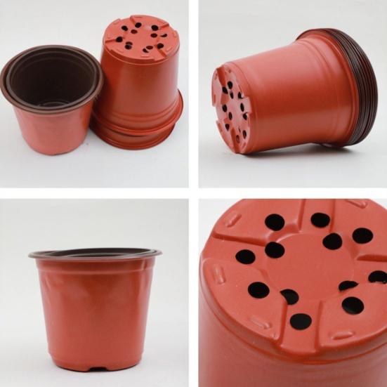 Рассадочный горшок для сеянцев Цветочный горшок с дренажными отверстиями Пересадочные горшки для растений Черенки Семена Сеянцы Домашнее садоводство