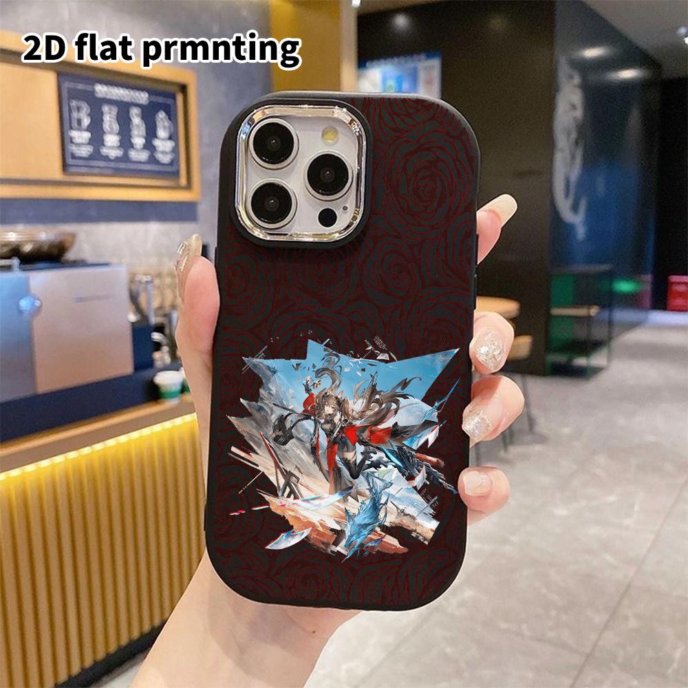 Phone Case: 2D flat design suitable for iPhone 18 17 16 15 14 13 Pro protective case, couple style, blue wolf shape, Christmas and Halloween gift