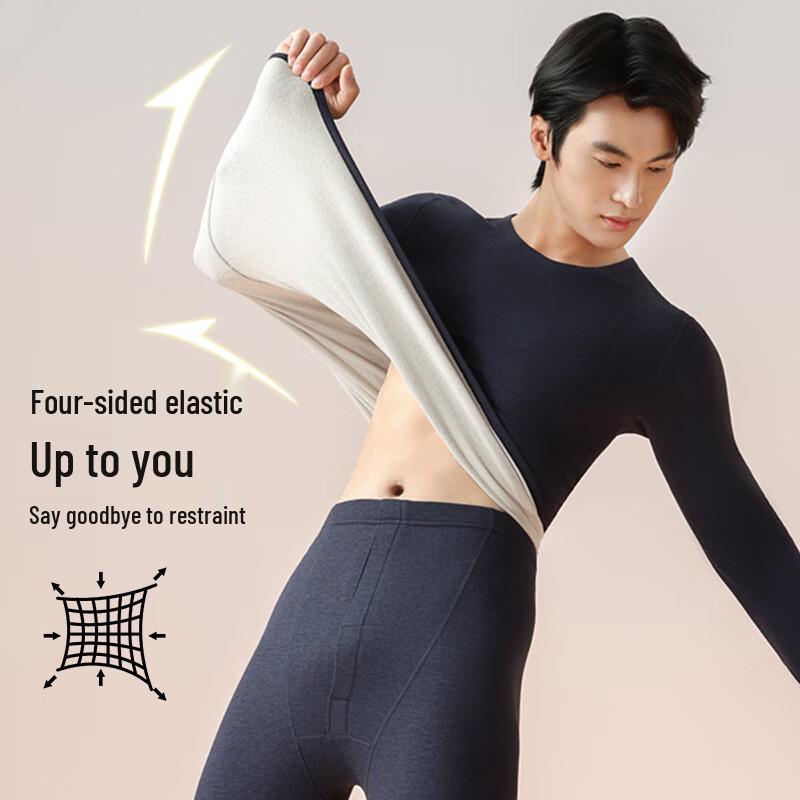 Men's Cashmere Silk Blend Thermal Underwear Set