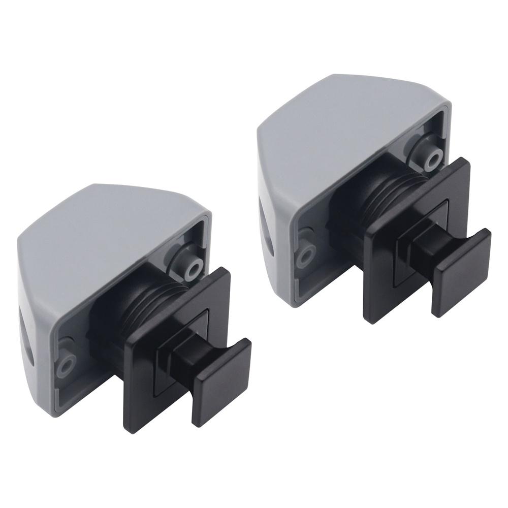 Square button lock+Fixed screw 15mm For RV Drawer Cupboard Door Caravan Cabinet