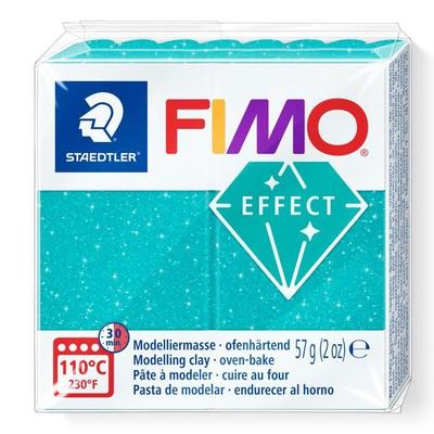 Пластилин - FIMO - Галактика - Бирюзовый - С блестками - 57 г