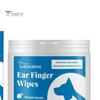 50 Pcs Ear Cleaning Finger Wipes for Pets Finger Sleeve Design Natural Ingredients Ear Mites Remover Dog Cat Ear Wipes Ear Care Supplies