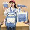 High-value Schoolbag, Junior High School Girl's New Korean Version of College Style, Primary School Student Backpack, Light and Cute, Middle Scho