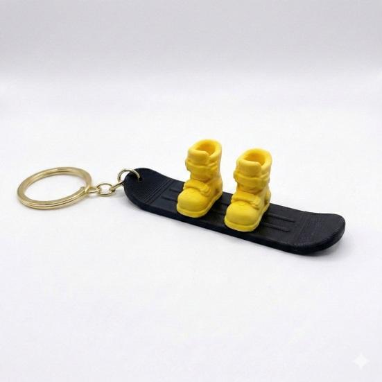 Keychain Pendant 3D Ski Boots Snowboard Charm Key Holder Outdoor Enthusiasts Ski Pendant Car Bag Charm