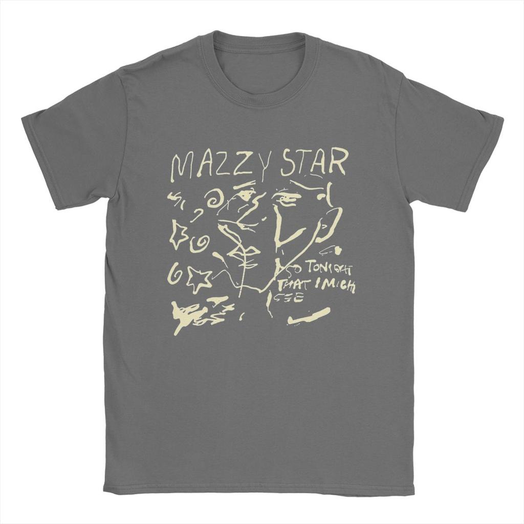 Мужская футболка Mazzy Star Leisure Cotton Tee Shirt Short Sleeve Band Music T Shirts Round Neck Clothes Classic