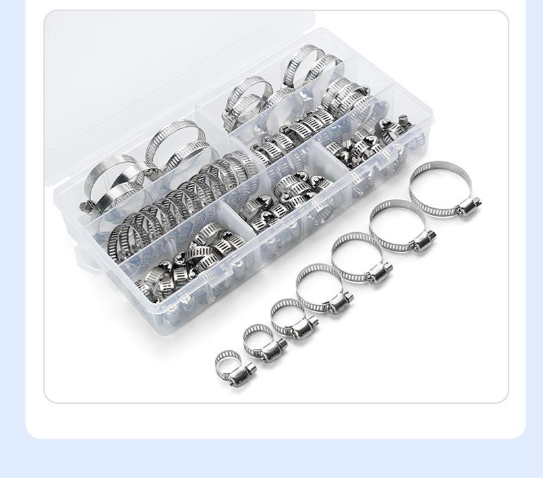 Набор из 60 штук: Американские хомуты для шлангов из нержавеющей стали 304 (6-38 мм)