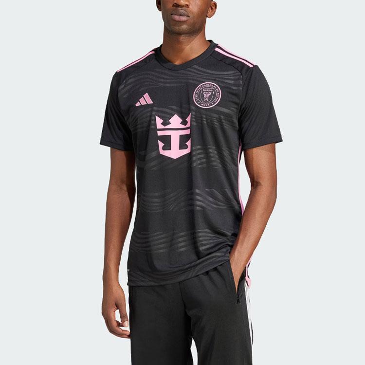 adidas Унисекс форма Inter Miami CF 23/24 Месси на выезде Черно-розовая JE9744