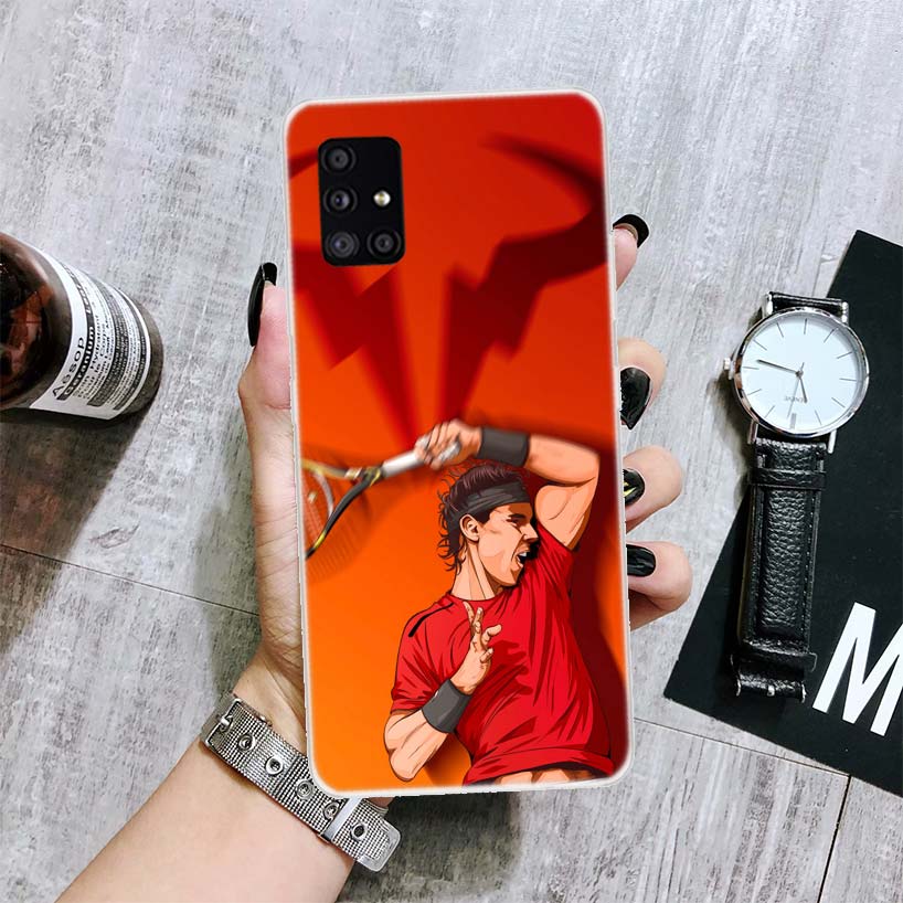 Rafael Nadal Tennis Phone Case For Samsung Galaxy A14 A15 A13 A12 A54 A55 A53 A52 A04S A24 A25 A23 A22 A34 A35 A33 A32 A03S A02S