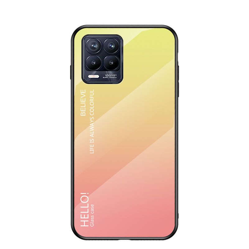 Gradual Change OPPORealme8 Mobile Phone Case Realme8pro Glass Anti-drop Protective Case