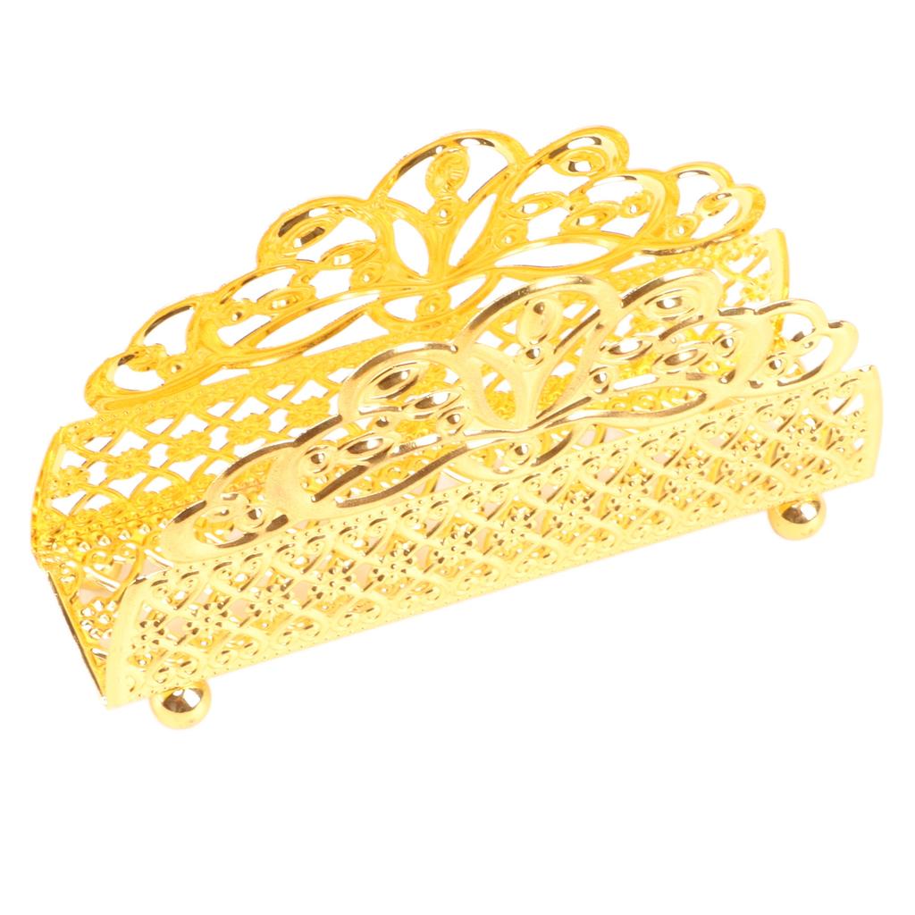 Золотой держатель для салфеток, железный декоративный винтажный диспенсер для бумажных полотенец, декор стола для гостиных, отдыха