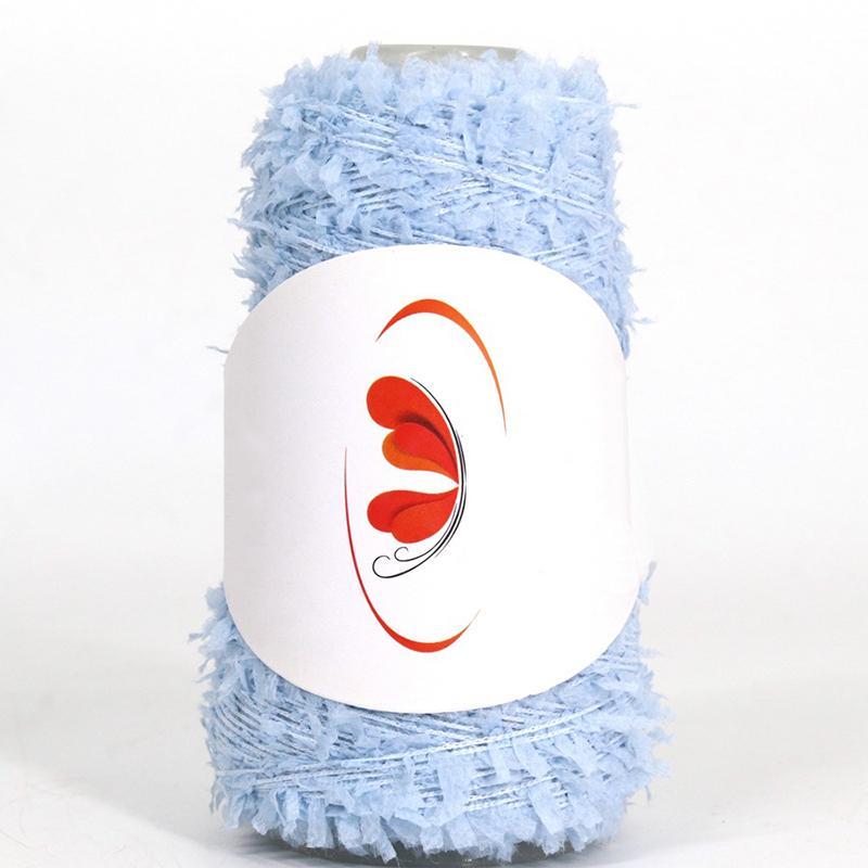 50G Rainbow Butterfly Paper Yarn Colorful Fancy Blend Partner Thread Hand Knitting Summer Baby Scarf Hat Doll Sweater Supplies