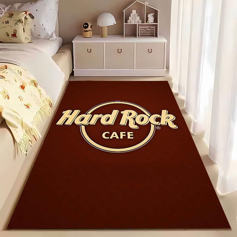 Hard Rock Cafe Logo Carpet suitable as a non-slip mat for the living room or bedroom sofa