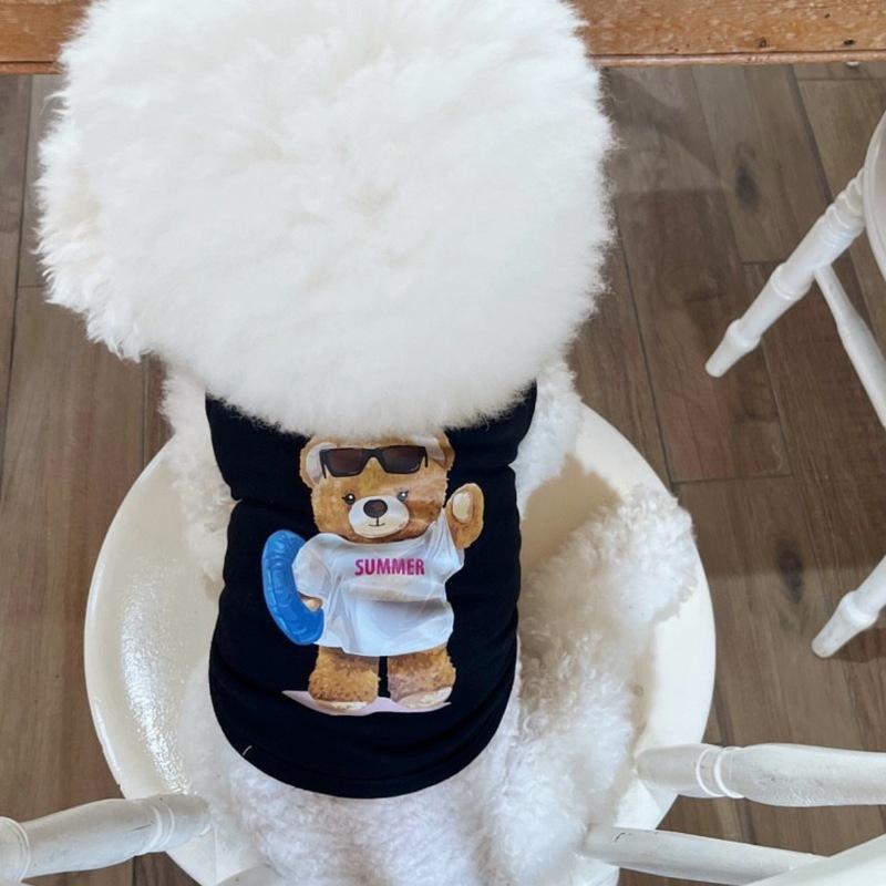 Одежда для домашних собак Жилет Весна и Осень Тонкий Кот Померанский шпиц Маленький щенок Тедди