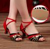 Модная обувь для латиноамериканских танцев женская 5 см высокий каблук летняя обувь танго бальные танцы