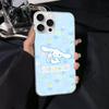 Мультяшный Милый C-Синнамороллы Для IPhone 17 Air 16 15 14 13 12 11 Pro Max Plus Чехол Для Телефона Серебристый Атласный Глянцевая Поверхность
