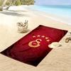 1 шт. Пляжное полотенце Galatasaray SK, Яркое пляжное полотенце, подходящее для активного отдыха, кемпинга, пеших прогулок