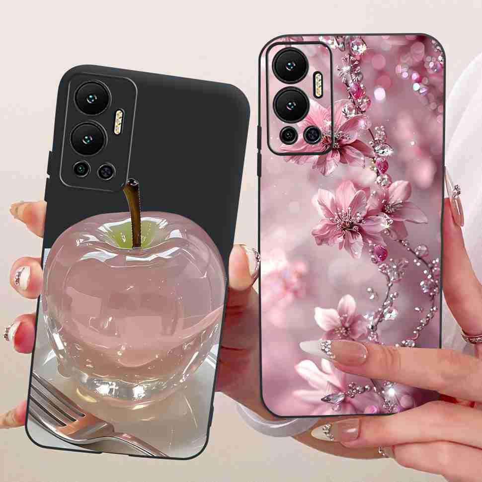 For Infinix Hot 12 Case Nice Butterfly Back Cover Phone Case Soft TPU Silicone Coque Cases For Infinix Hot12 Hot 12 Bumper