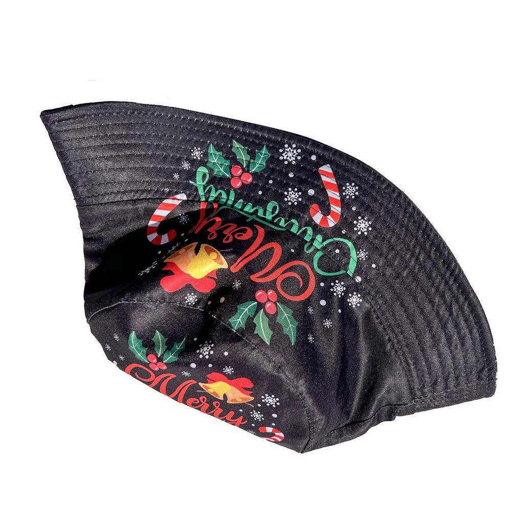 European American Christmas Double-Sided Bucket Hat - Unisex Outdoor Parent-Child Sunscreen Casual Hat