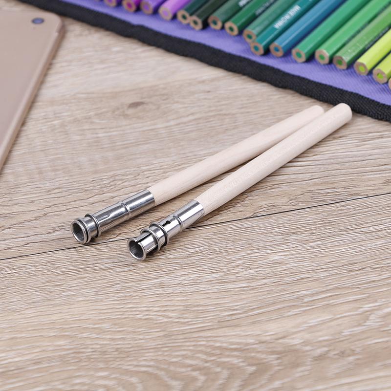 5Pcs Pencil Painting Extender Adjustable Wooden Lengthener Holder Drawing Tool