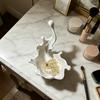jijijing 3D Printed Jewelry Tray, Water Splash Design Organizer for Rings, Earrings, Necklaces, Pearlescent Storage Box