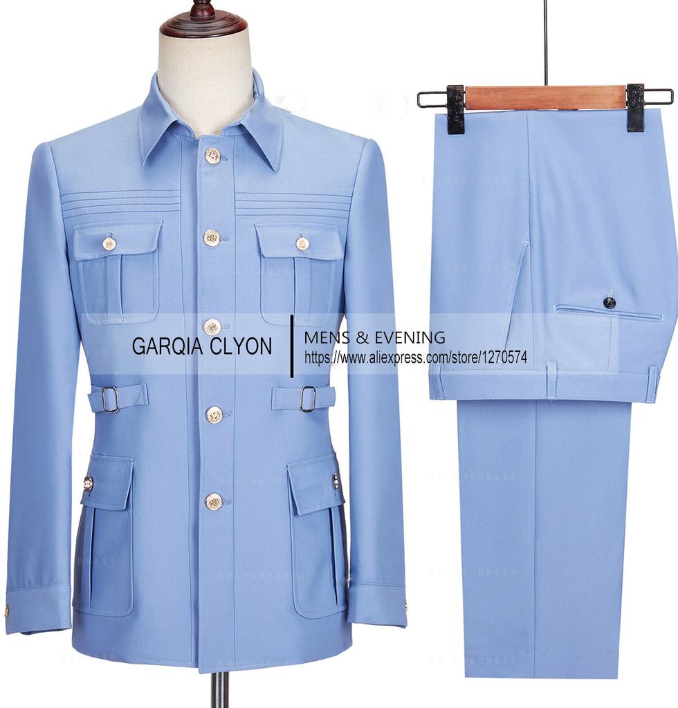 Последние мужские костюмы Блейзер Брюки 2 предмета Мужские Для бизнеса Пальто Куртка Блейзер Однобортный