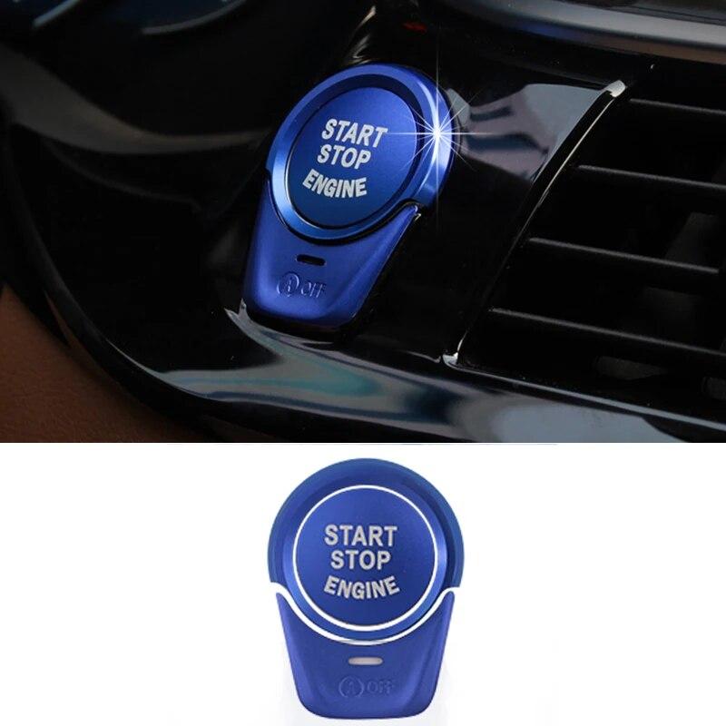 3 шт., кнопка запуска двигателя, остановки, выключения, кольцо, украшение, аксессуары для салона автомобиля для BMW 5 серии G30 X3 G01 G11 G32 X4 G02