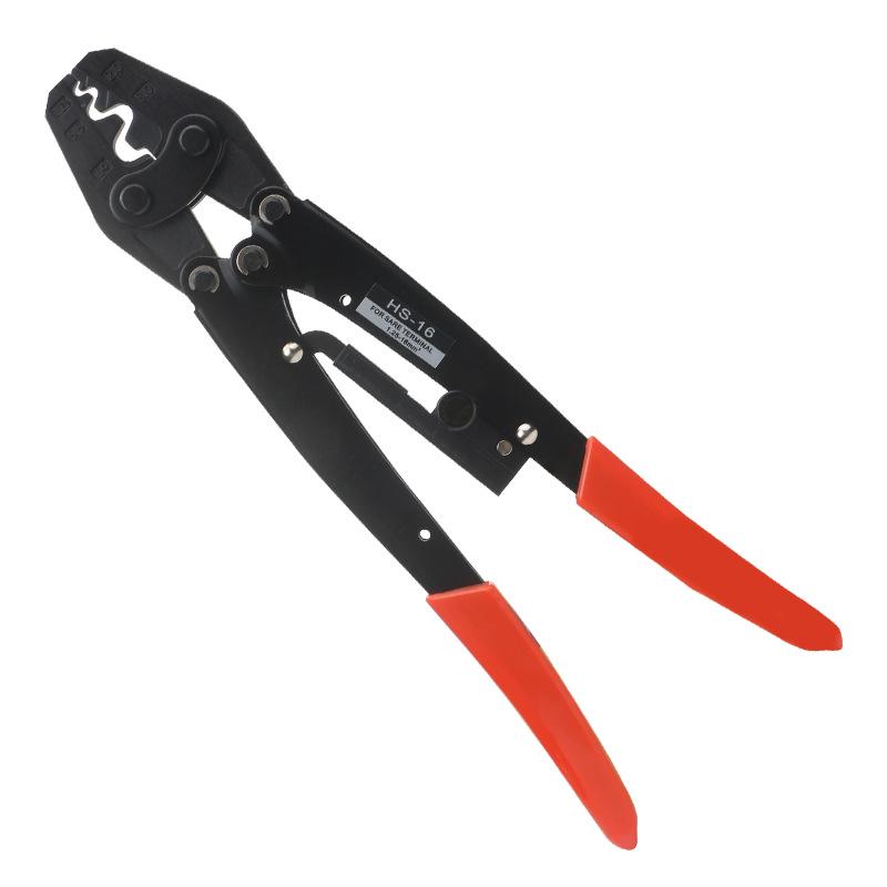 Японские клещи для обжима с храповым механизмом серии HS Huasheng для неизолированных клемм (Шестигранный, HX-10/16/26B)