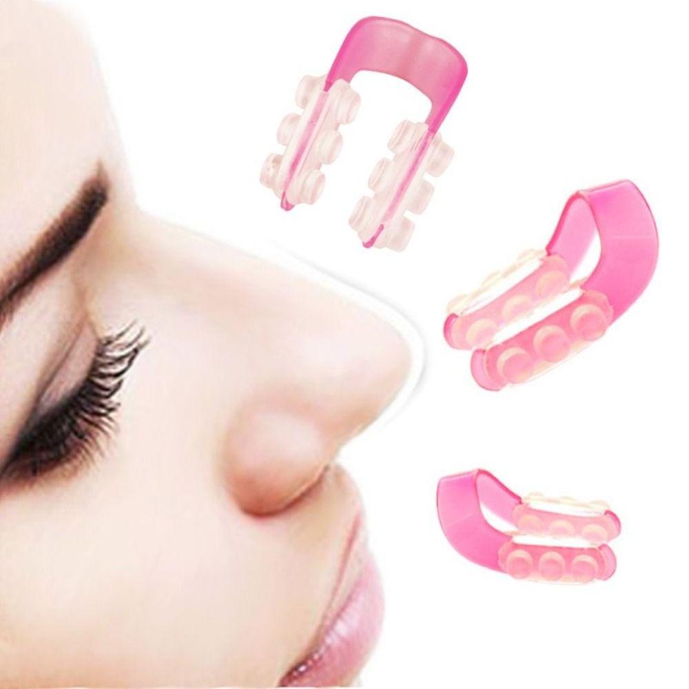 New Plastic Nose Clip Pink U Type Nose Bridge Clips Beauty Nose Correction Device