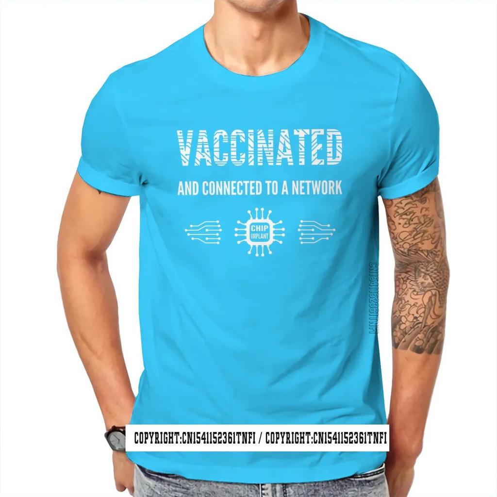 Футболка Connected Network Survived And Vaccinated, винтажная мужская футболка в стиле гранж размера плюс с круглым вырезом, топ в стиле Харадзюку, уличная одежда унисекс