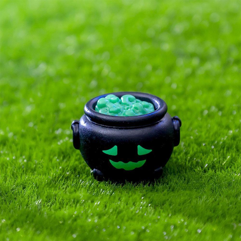 Multicolor Cartoon Pumpkin Statue Halloween Desktop Knick-knack Festival Supplies