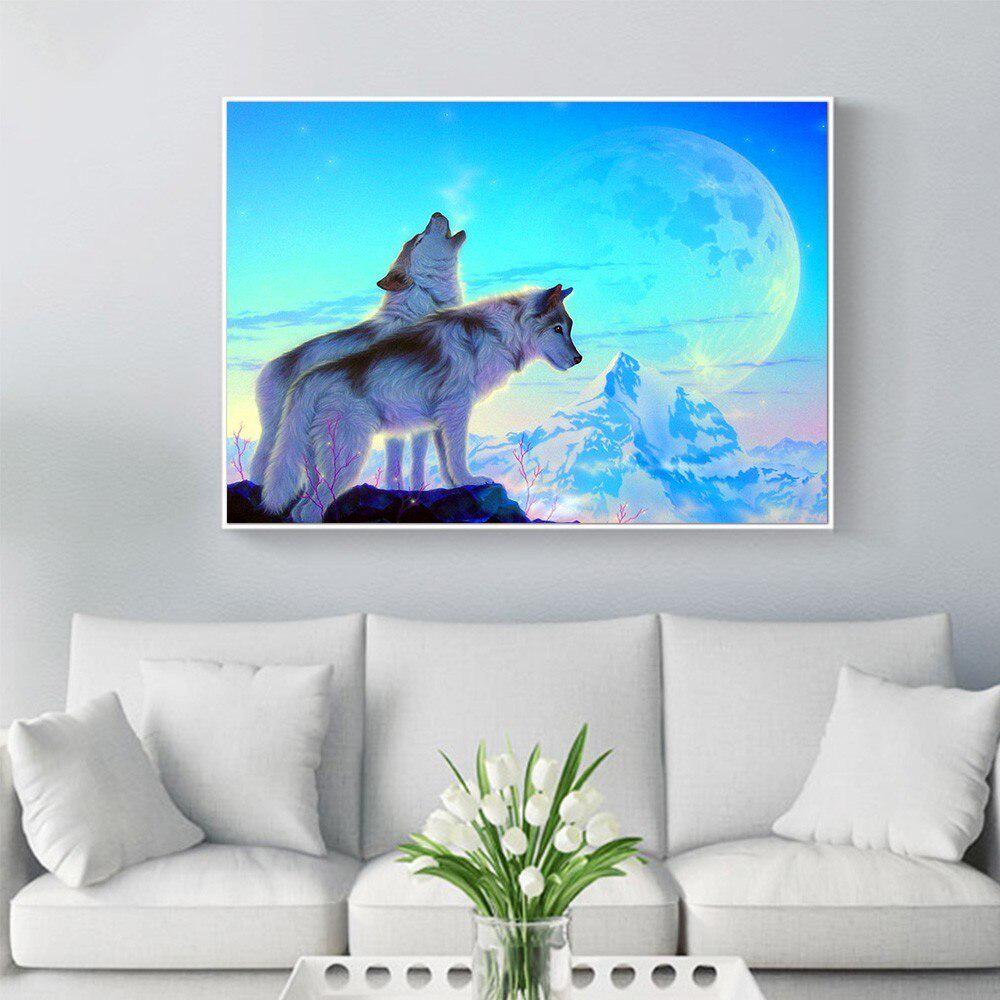 5D Алмазная картина животное волк полная круглая вышивка распродажа картина горный хрусталь алмаз