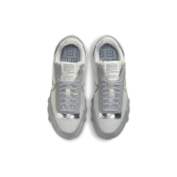 Nike Waffle Racer 2X Амортизация Дышащие Легкие Низкие Кроссовки для Повседневной Носки Женские кроссовки Серый Белый DD8684-001