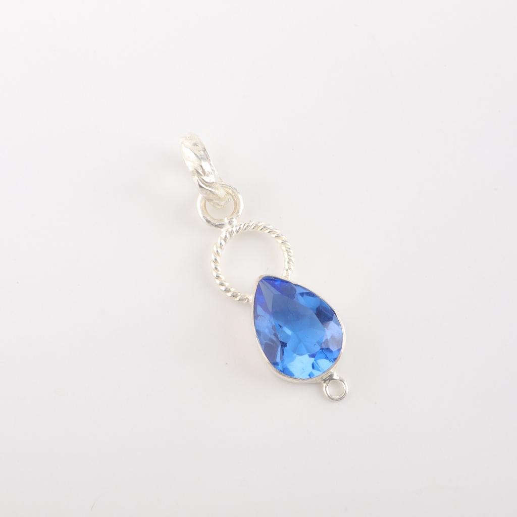 Tanzanite Gemstone 925 Sterling Silver Jewelry Handmade Pendant 1.40" For Women PP-12-6