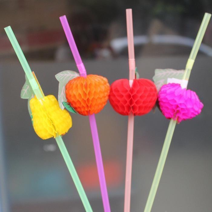 25 шт. Гавайские фламинго трубочки для питья пляжные вечеринки зонтики ананасовый сок-коктейль зонтики