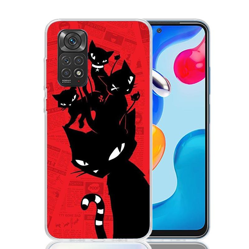 Comics Emily The Strange Phone Case For Xiaomi Redmi Note 13 14 15 Pro Plus 12S 12 14S 11S 11E 10 10S 11 11T 5G 4G Cover Coque R