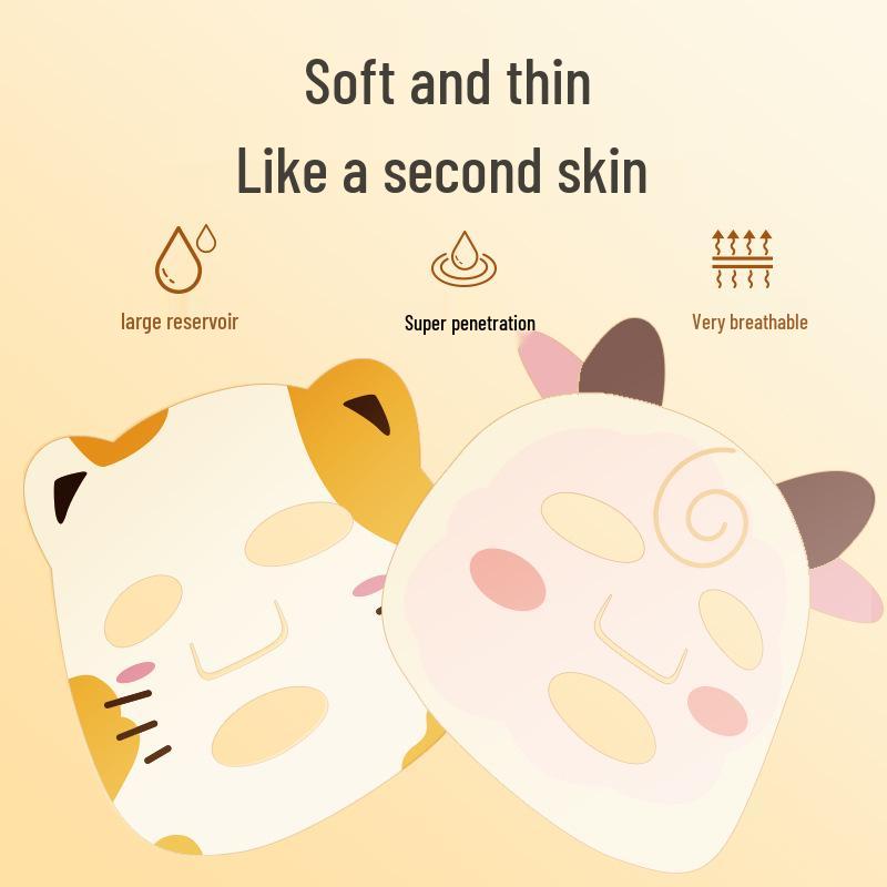 Увлажняющие милые маски для детей Yuke Bao – Увлажняющий и питательный уход для мальчиков и девочек