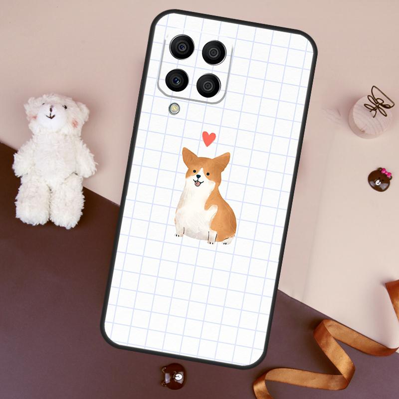 Мультяшный чехол Корги для Samsung Galaxy M13 M54 M34 M14 M56 M36 M16 M31 M11 M53 M12 M32 M52 M35 M55 M15 M06