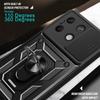 Чехол Armor для Xiaomi Poco X6 Pro C65 C40 M6 M5 F6 F5 X5 X4 F4 GT, защита объектива с кольцом, магнитный держатель, бизнес-чехол с полной защитой