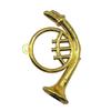 Dollhouse Miniature Electroplated Gold Musical Instrument Diy Small Pendant Child Pretend Play Toy Accessories