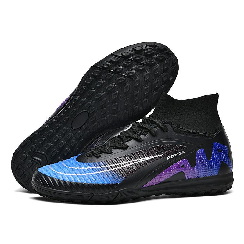 New High-Top Youth Broken Nails Football Shoes Long Nails Competition Sports Shoes Men'S And Women'S Professional Children'S Football Shoes