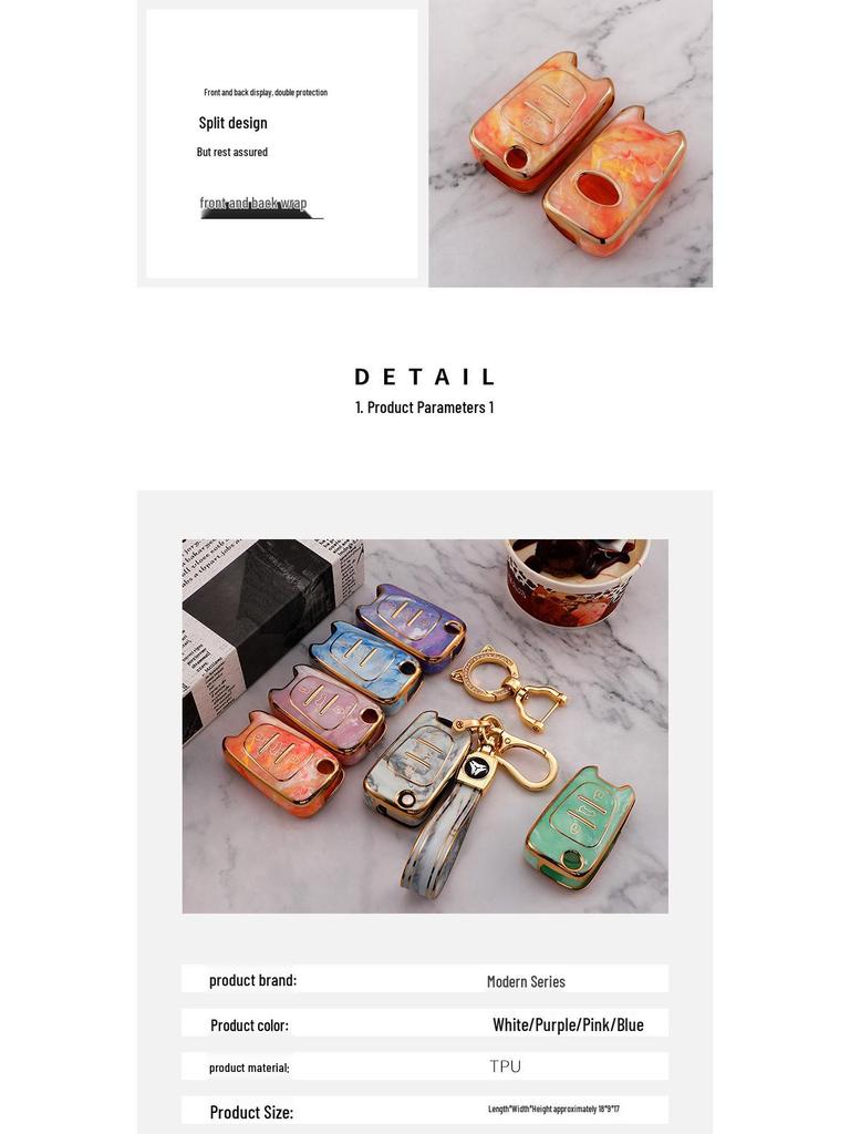 Стильный ТПУ чехол для ключа автомобиля для Sonata, ix35, Elantra - Полная складная защита