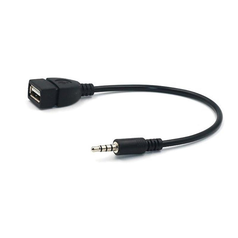 3,5-мм штекер на USB-гнездо Аудиоадаптер для автомобильной магнитолы