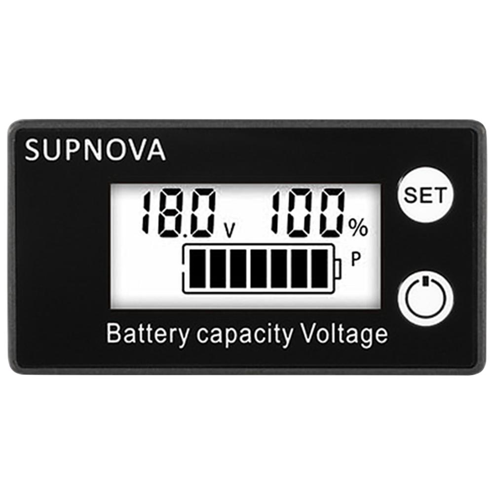 DC 8V-100V Voltage Gauge LCD Lead-acid Lithium LiFePO4 Voltage Tester Digital Electricity Meter Lithium Battery Capacity Meter
