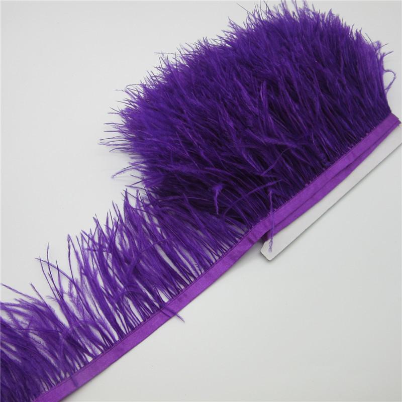 Ostrich Feather Cloth Strip 8-10 Dress Decorative Material Latin Dance Skirt Cloth Band Clothing Accessories Ostrich Hair Lace