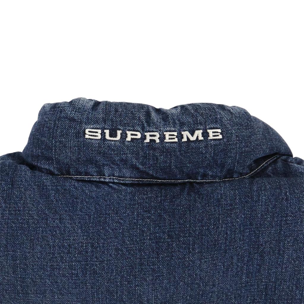 Supreme Nike Джинсовый пуховый жилет Индиго