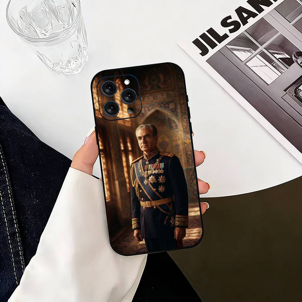 Чехол для iPhone с изображением Мохаммада Резы Пехлеви Для iPhone 17,16,15,14,13,12,11 Plus,Pro Max,XS,Мягкий силиконовый черный чехол
