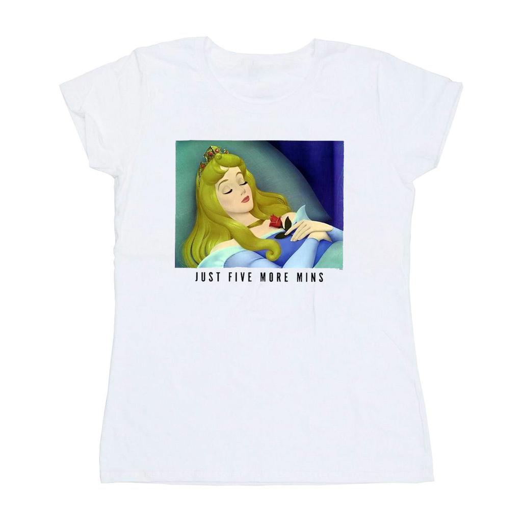 Disney Princess Womens/Ladies Sleeping Beauty Five More Minutes Cotton T-Shirt