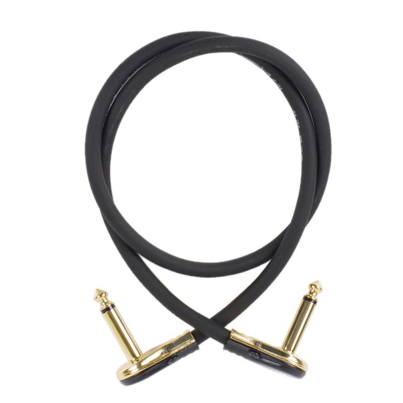 Кабель-разъем для гитарных эффектов, длина 60 см, штекер 6,35 мм, адаптер провода, линия, плоская головка