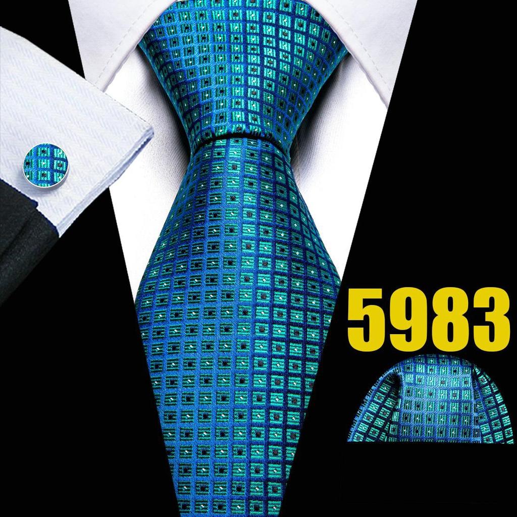 Barry.Wang Галстук, носовой платок, набор запонок, темно-зеленый, лимонно-желтый, с большими лепестками, жаккардовый тканый свадебный вариант